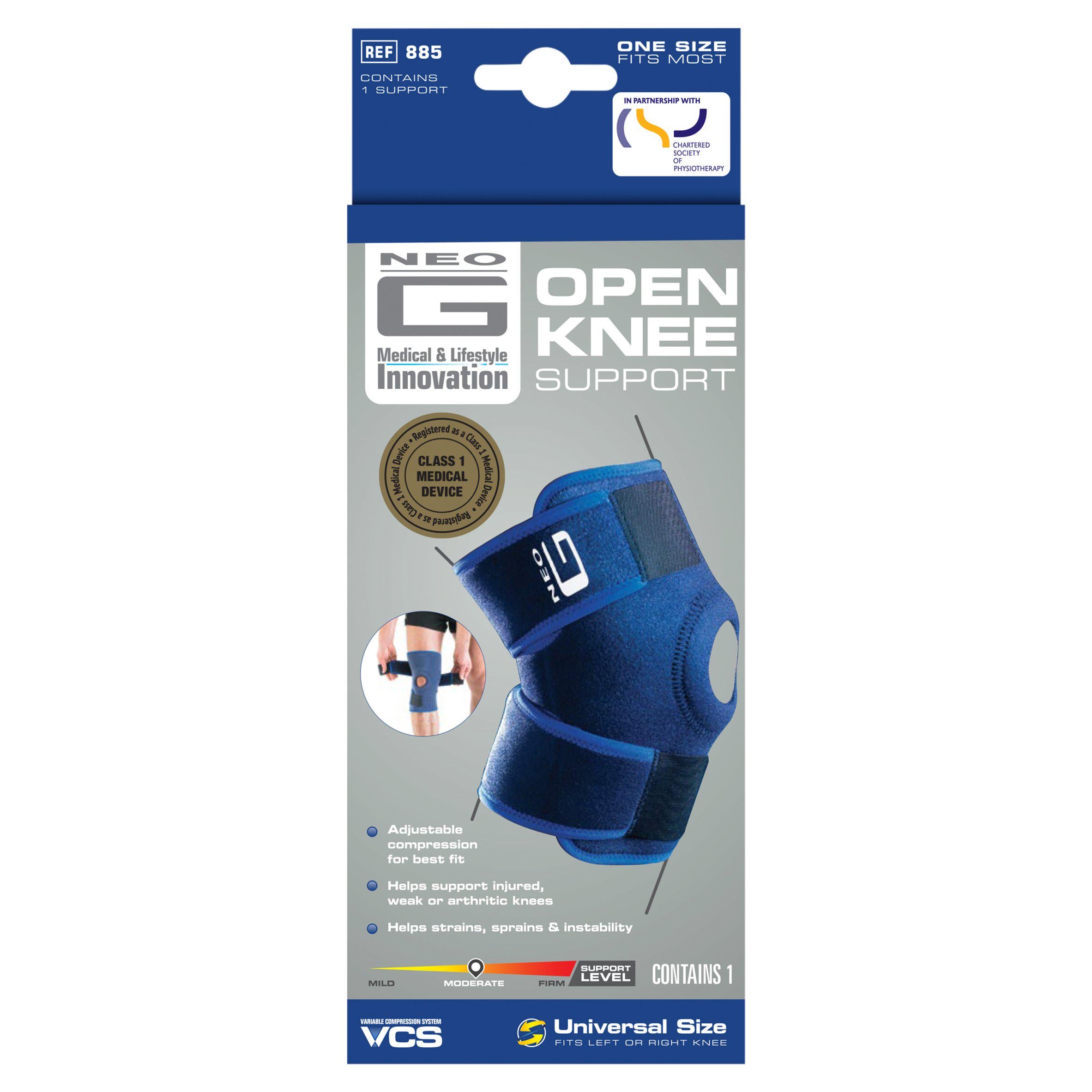 Neo G Knee Support Open Universal Size, UK version
