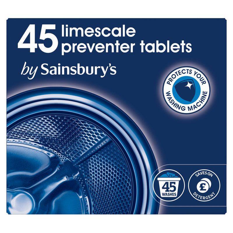 Sainsbury's limescale tablets 45 pack 675g (British brand)