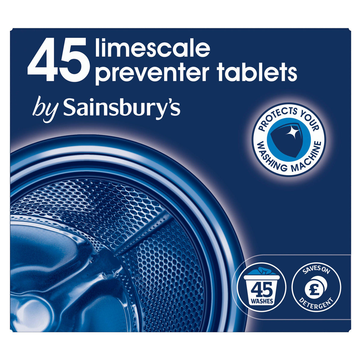 Sainsbury's limescale tablets 45 pack 675g (British brand)
