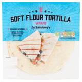 Sainsbury's plain flour tortillas 320g, UK version