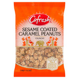 Cofresh sesame coated caramel peanuts 150g (British brand)