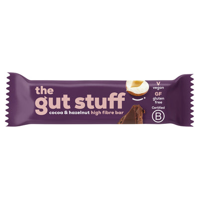 Sainsburys The Gut Stuff Cocoa & Hazelnut High Fibre Bar 35g- Buy online at McGrocer