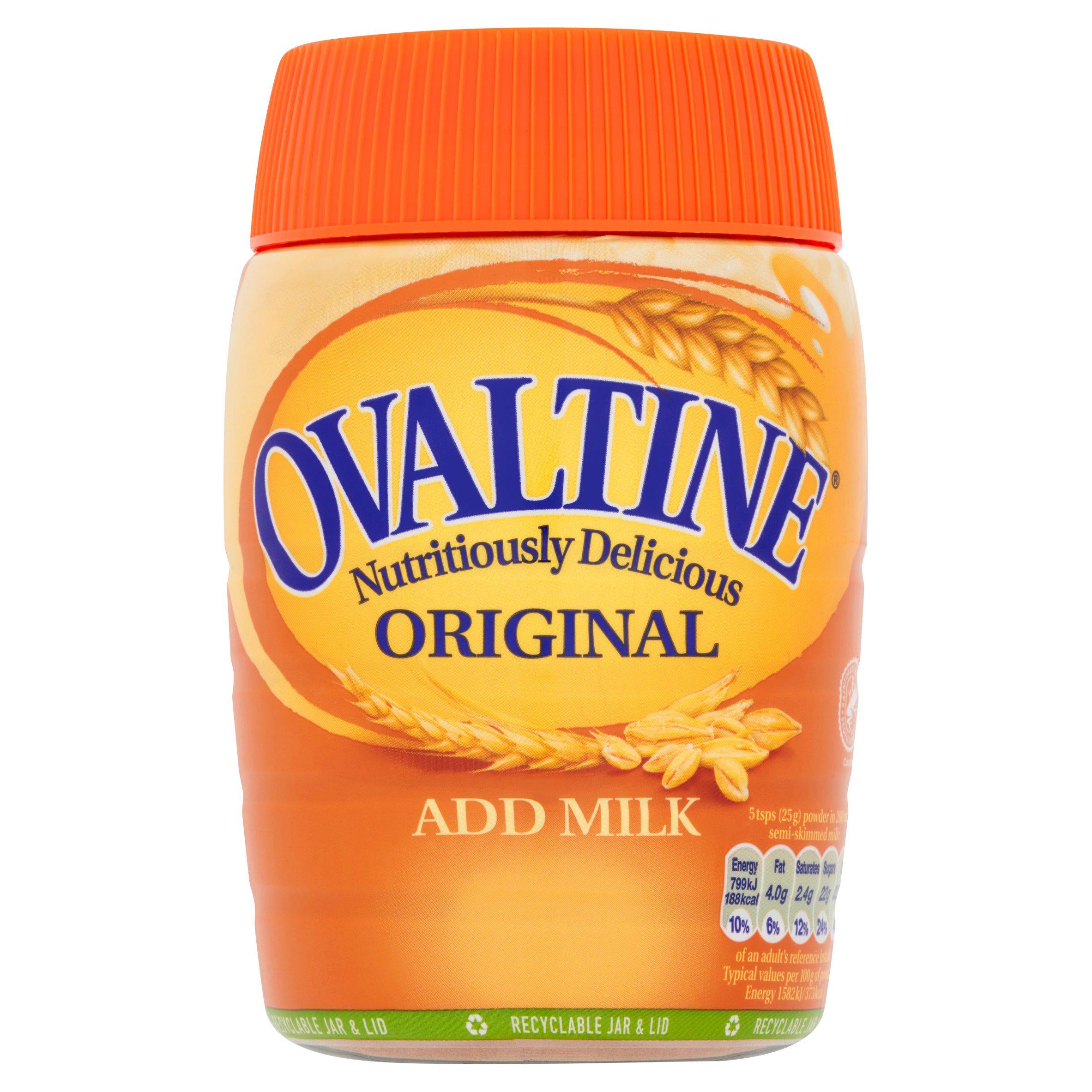 Ovaltine original malted drink 300g jar, imported from the UK