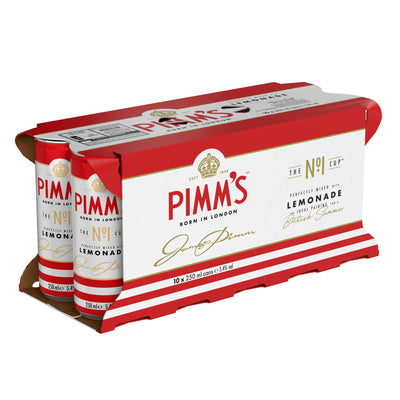 Sainsburys Ferdig blandet ginbasert likør med lemonadebokser 10x250ml- Kjøp online hos McGrocer
