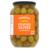 Sainsbury's pimento stuffed olives 800g - British product