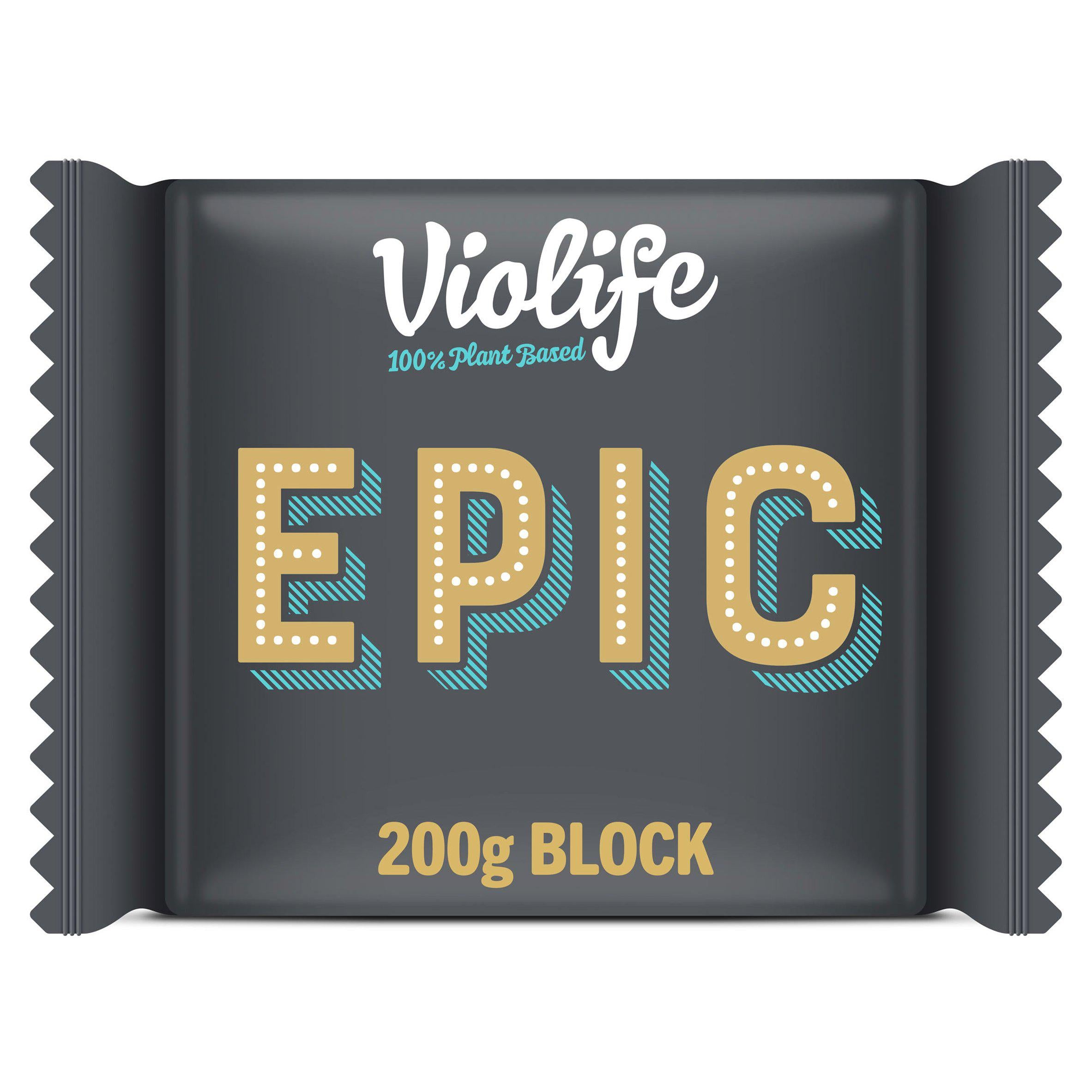 Violife Epic Cheddar cheese alternative 200g, UK version