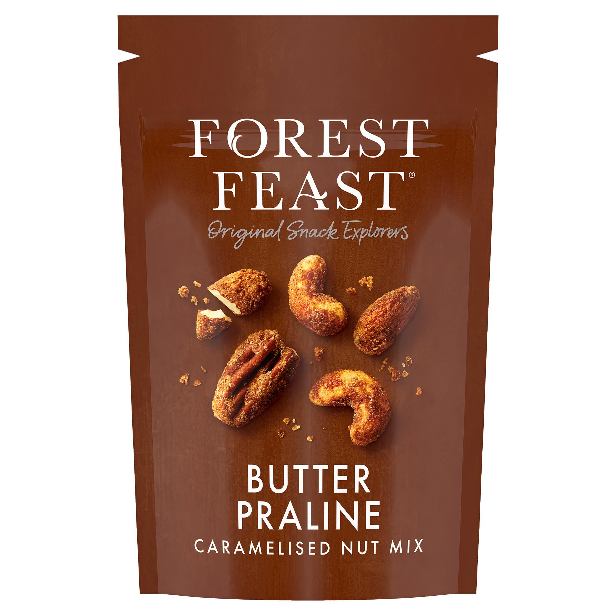 Forest Feast Butter Praline Caramelised Mixed Nuts 120g (British brand)