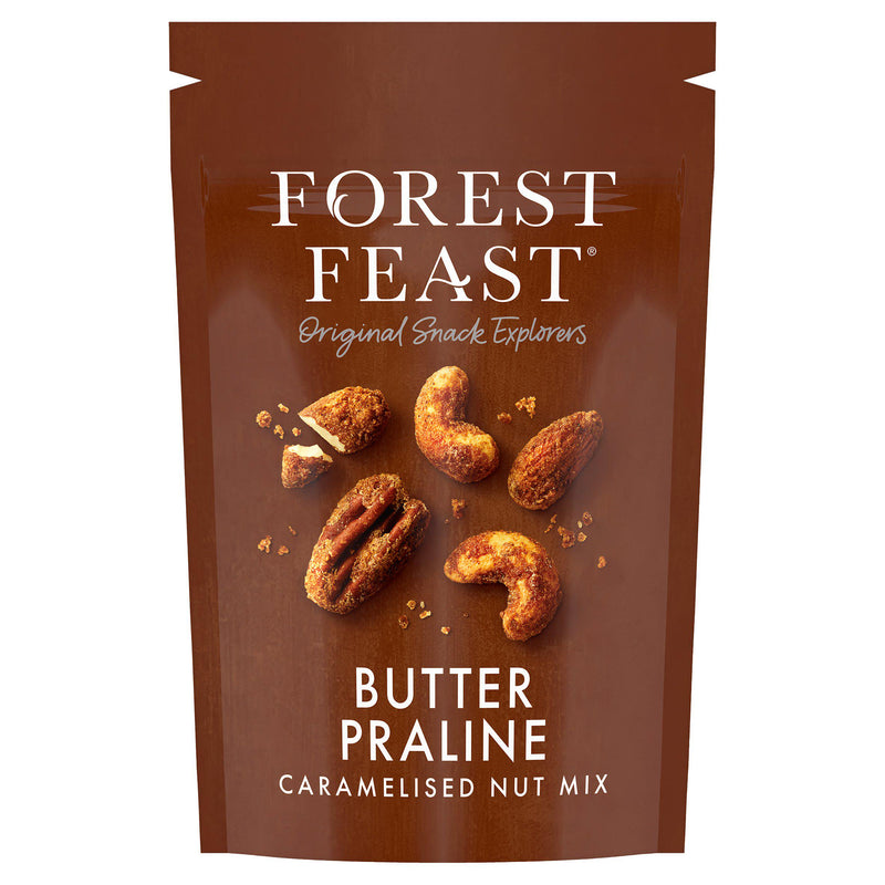 Forest Feast Butter Praline Caramelised Mixed Nuts 120g (British brand)