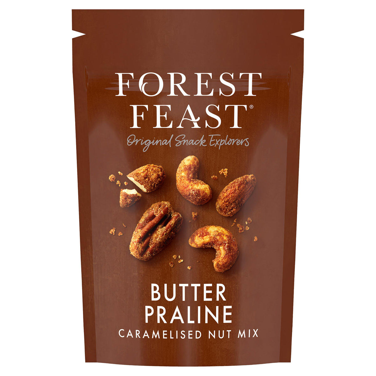 Forest Feast Butter Praline Caramelised Mixed Nuts 120g (British brand)