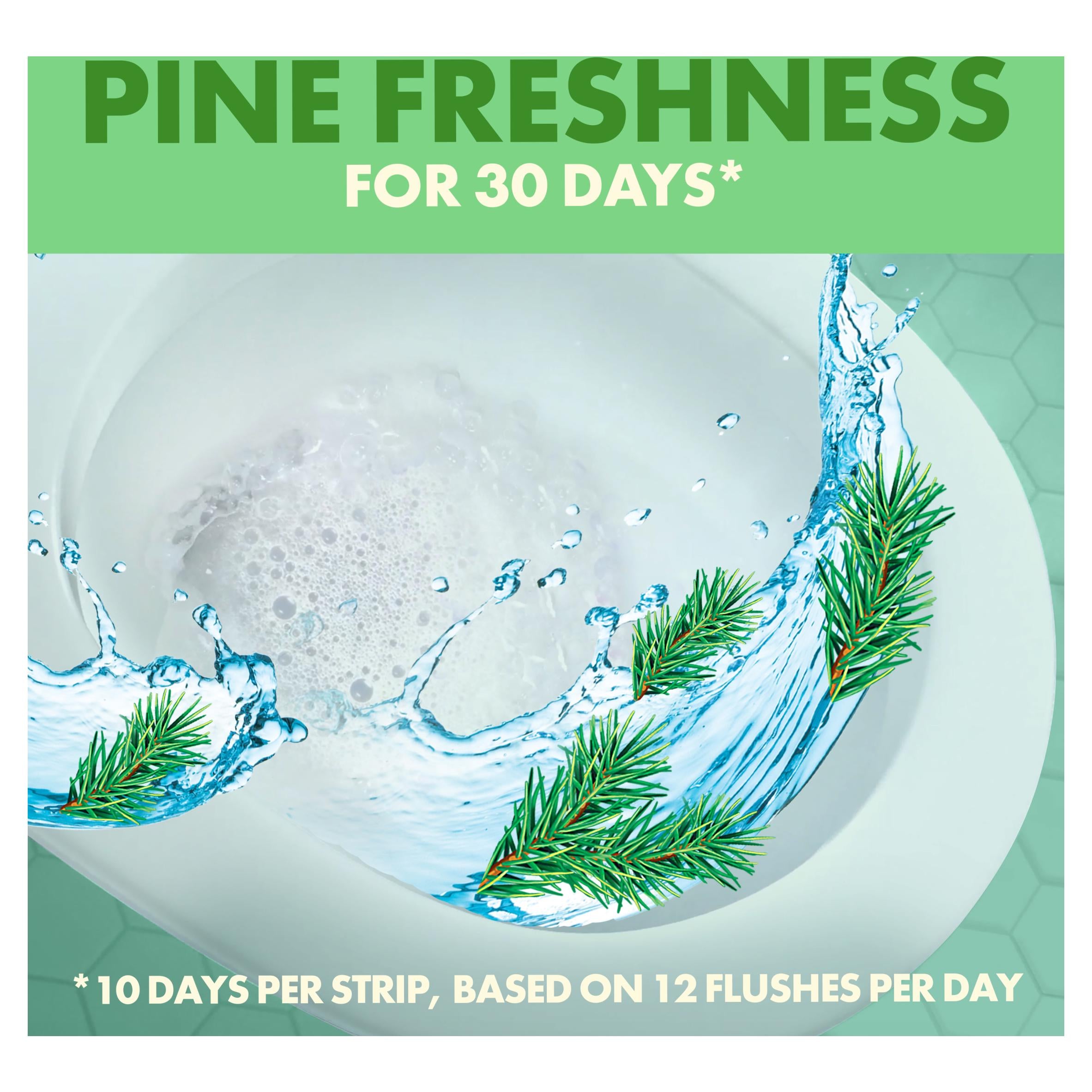 Duck toilet cleaner stickers Fresh Strips pine 3 pack, imported from the UK