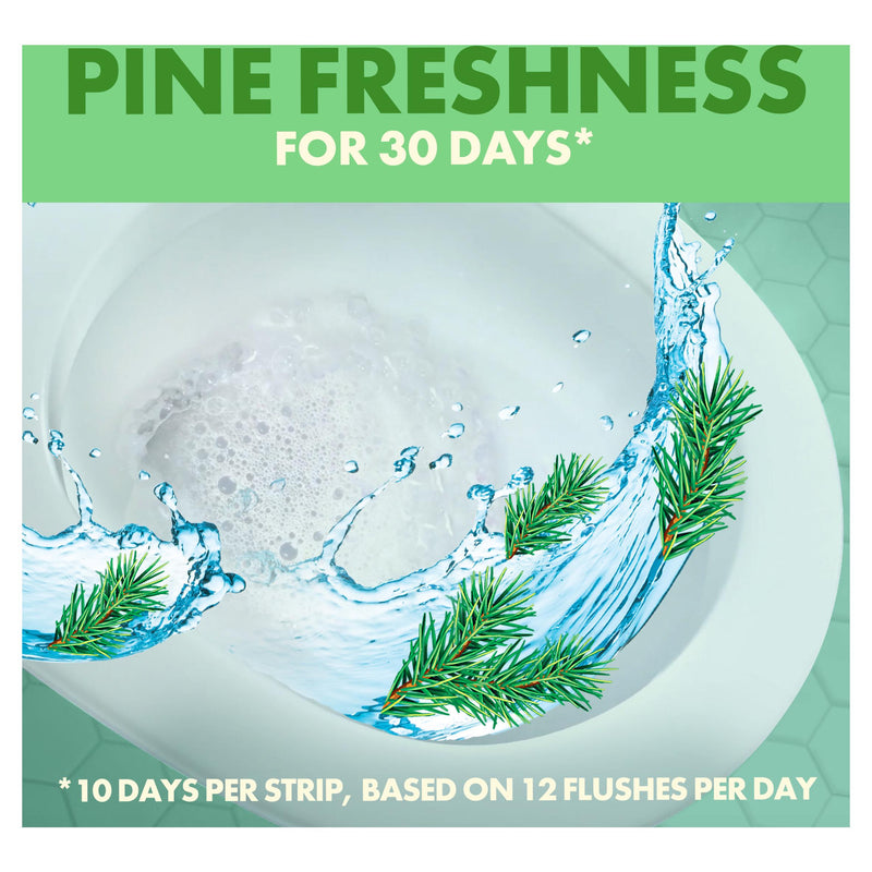 Duck toilet cleaner stickers Fresh Strips pine 3 pack, imported from the UK