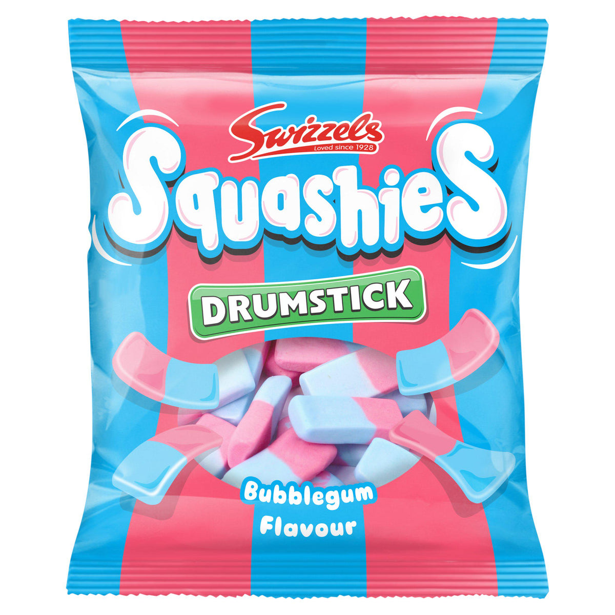 Swizzels Squashies bubblegum flavour gums 140g - British product