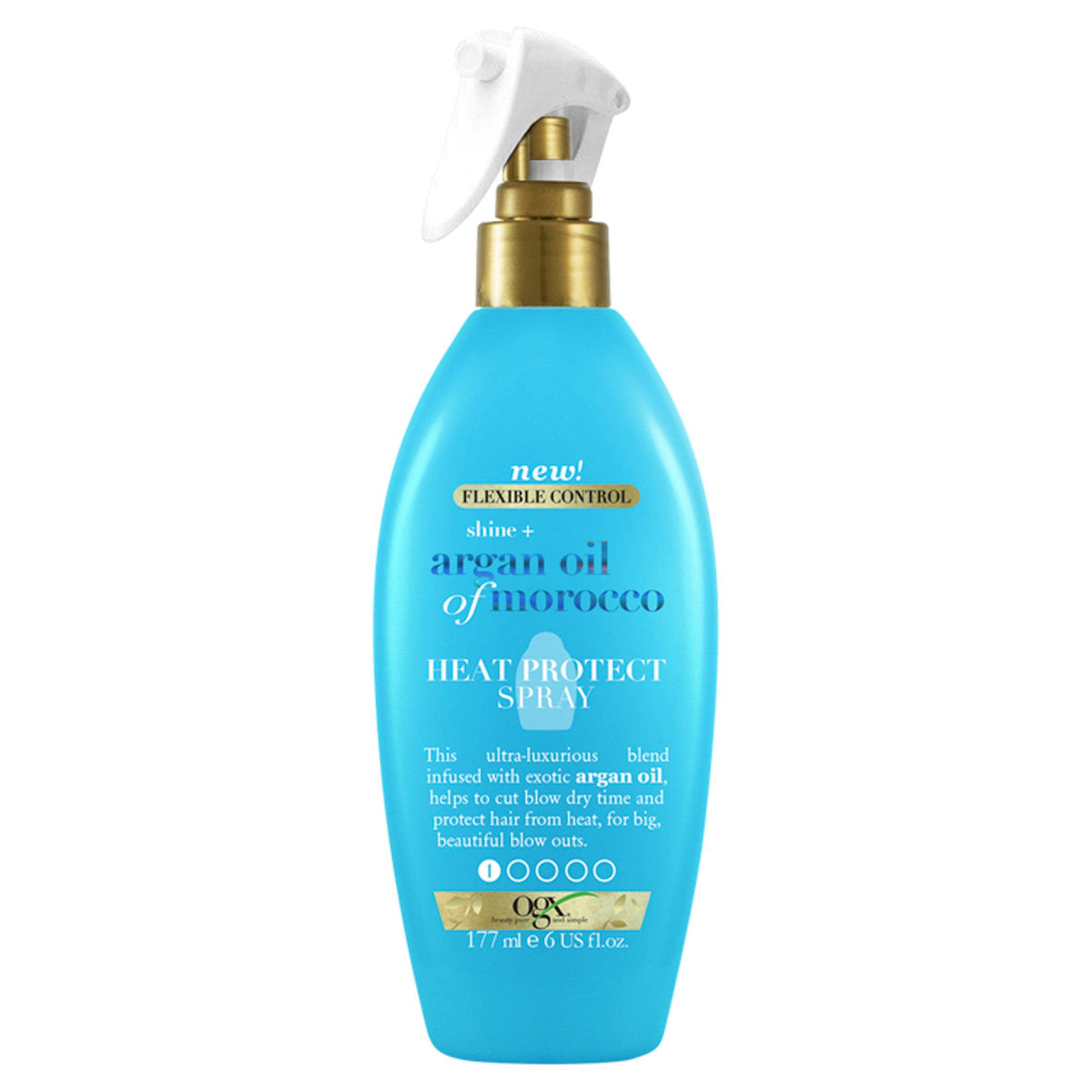 OGX argan oil heat protect spray 177ml, UK version