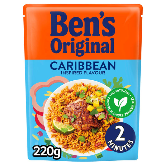 Ben's Original Caribbean Microwave Rice 220g GOODS Sainsburys   