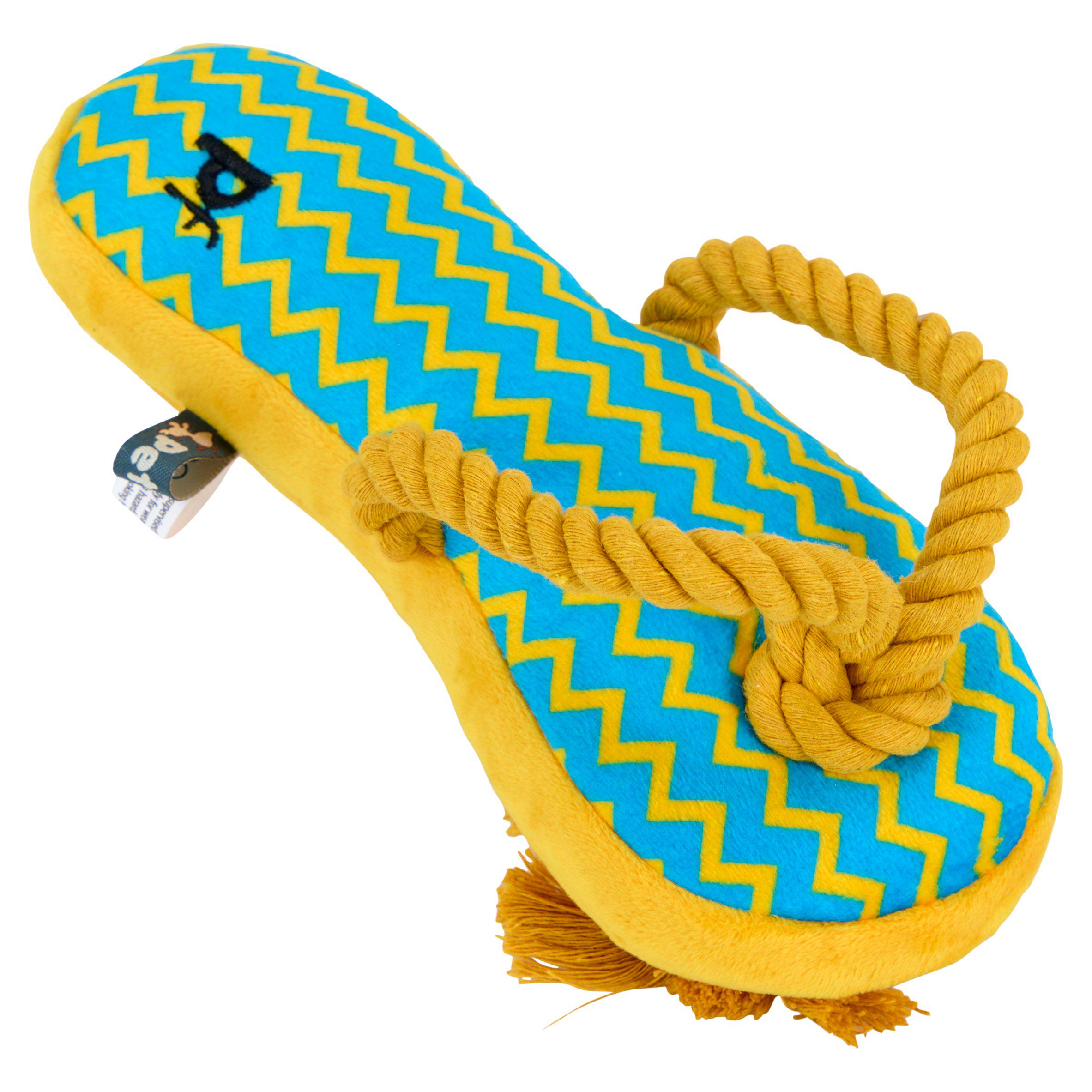 Petface flip flop dog toy, imported from the UK