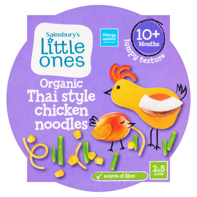 Sainsburys Sainsbury's Little Ones Nouilles Thaï Poulet Bio dès 10 mois 190g - Achat en ligne sur McGrocer