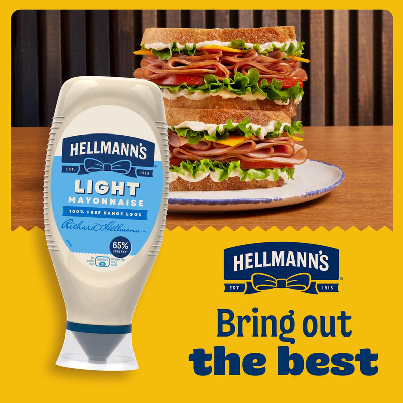 Hellmann's Light Mayonnaise 580ml, imported from the UK