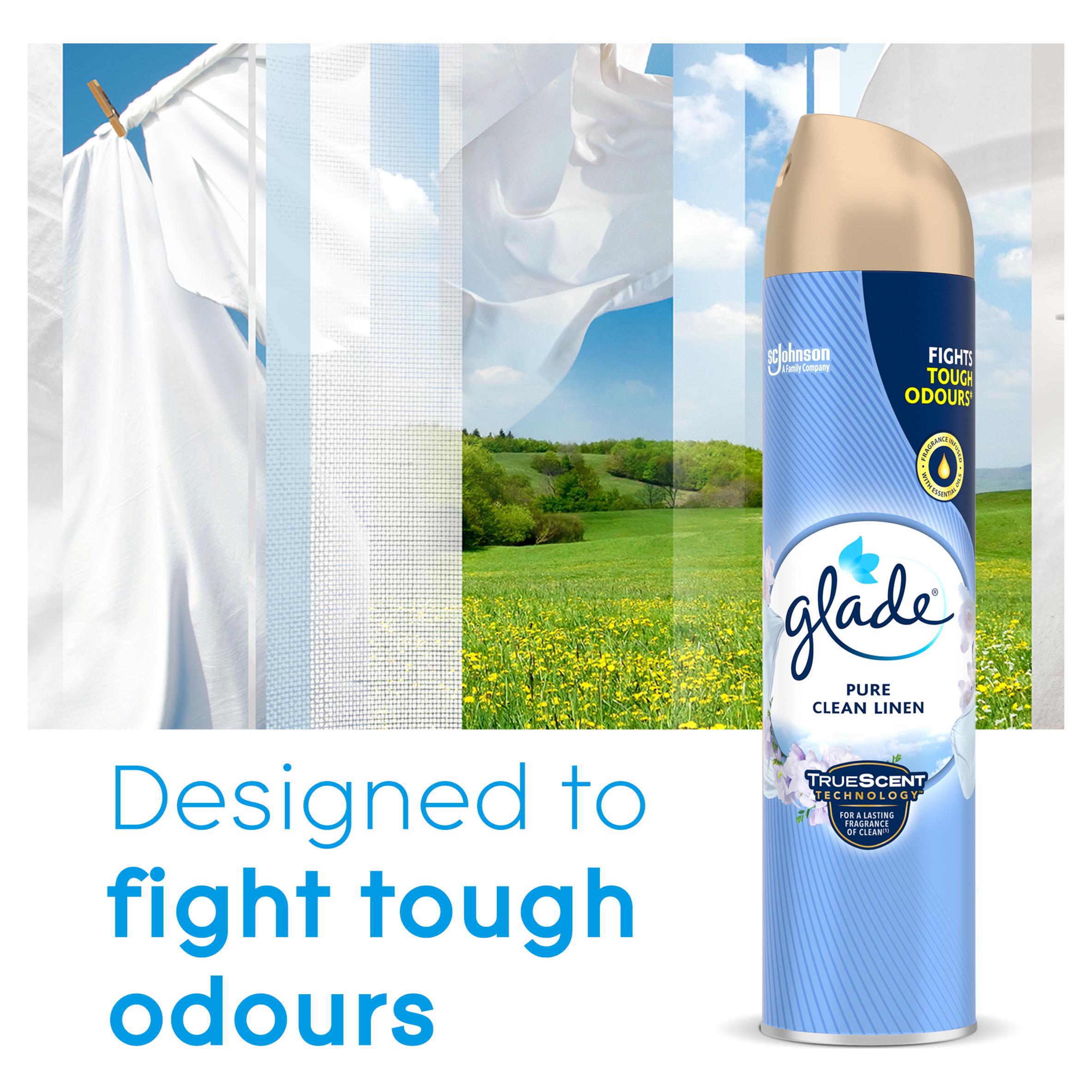 Glade aerosol air freshener Clean Linen 300ml (British brand)