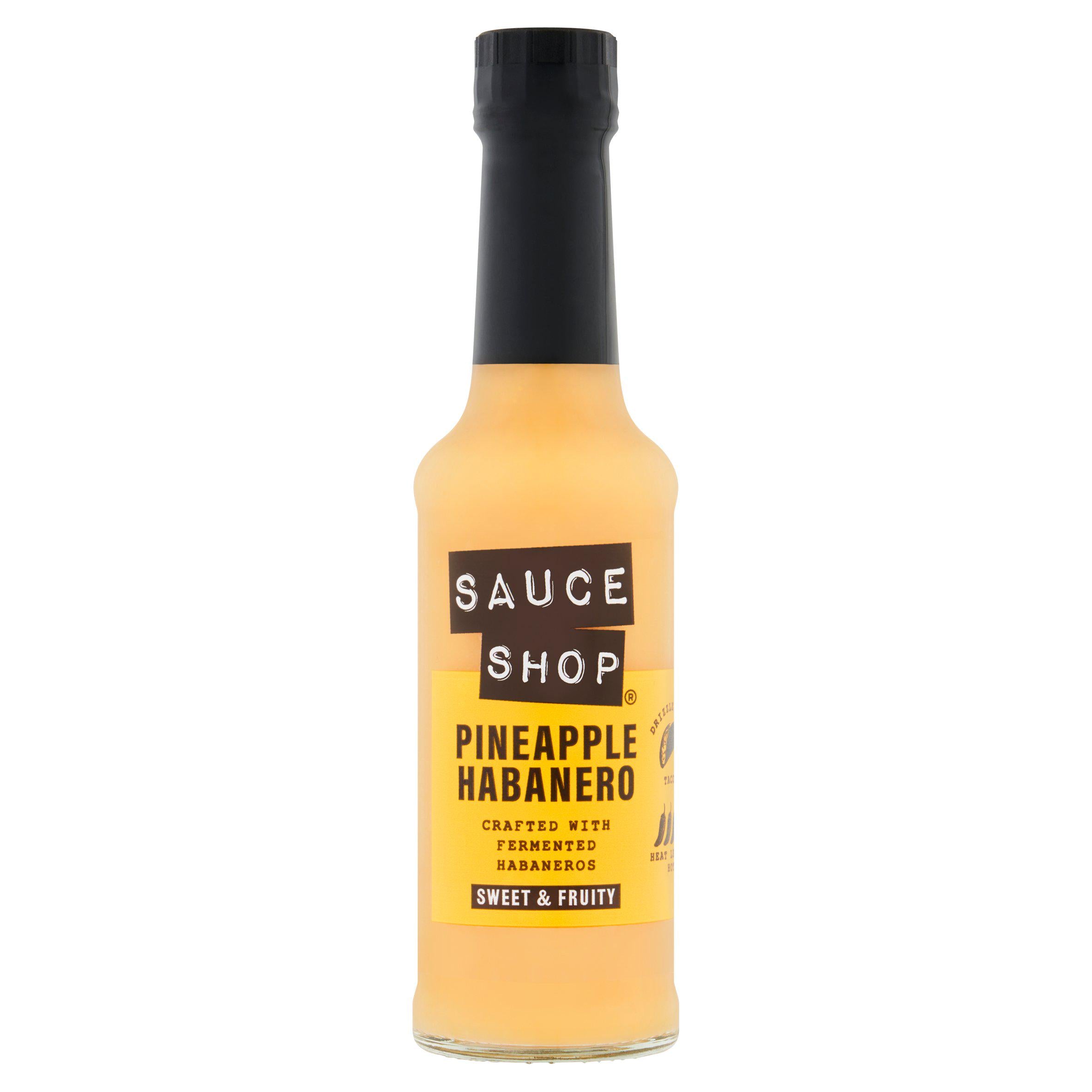 Sauce Shop pineapple habanero hot sauce 160g, UK version
