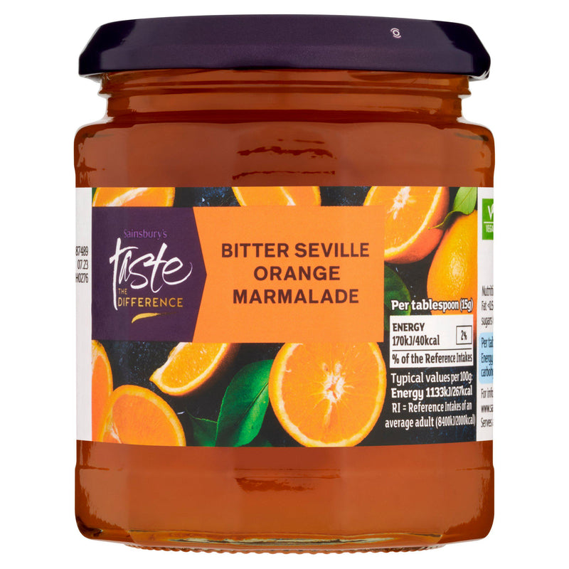 Sainsbury's Taste the Difference bitter orange marmalade 340g, imported from the UK