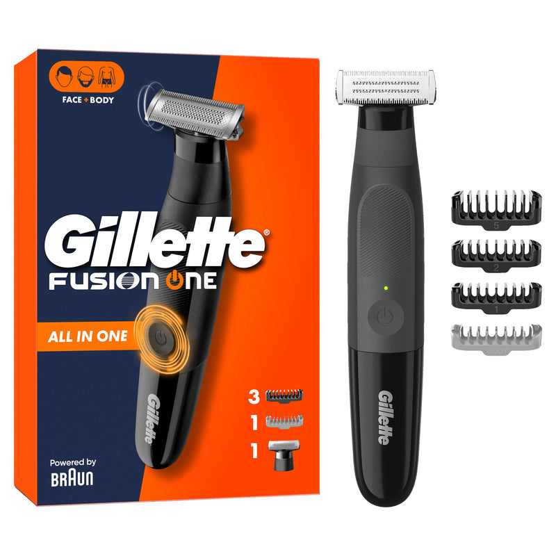 Gillette Fusion One hybrid beard trimmer and shaver (British brand)