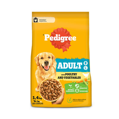 Sainsburys Pedigree Complete Adult Dry Dog Food Poultry & Vegetables 1.4kg- Buy online at McGrocer
