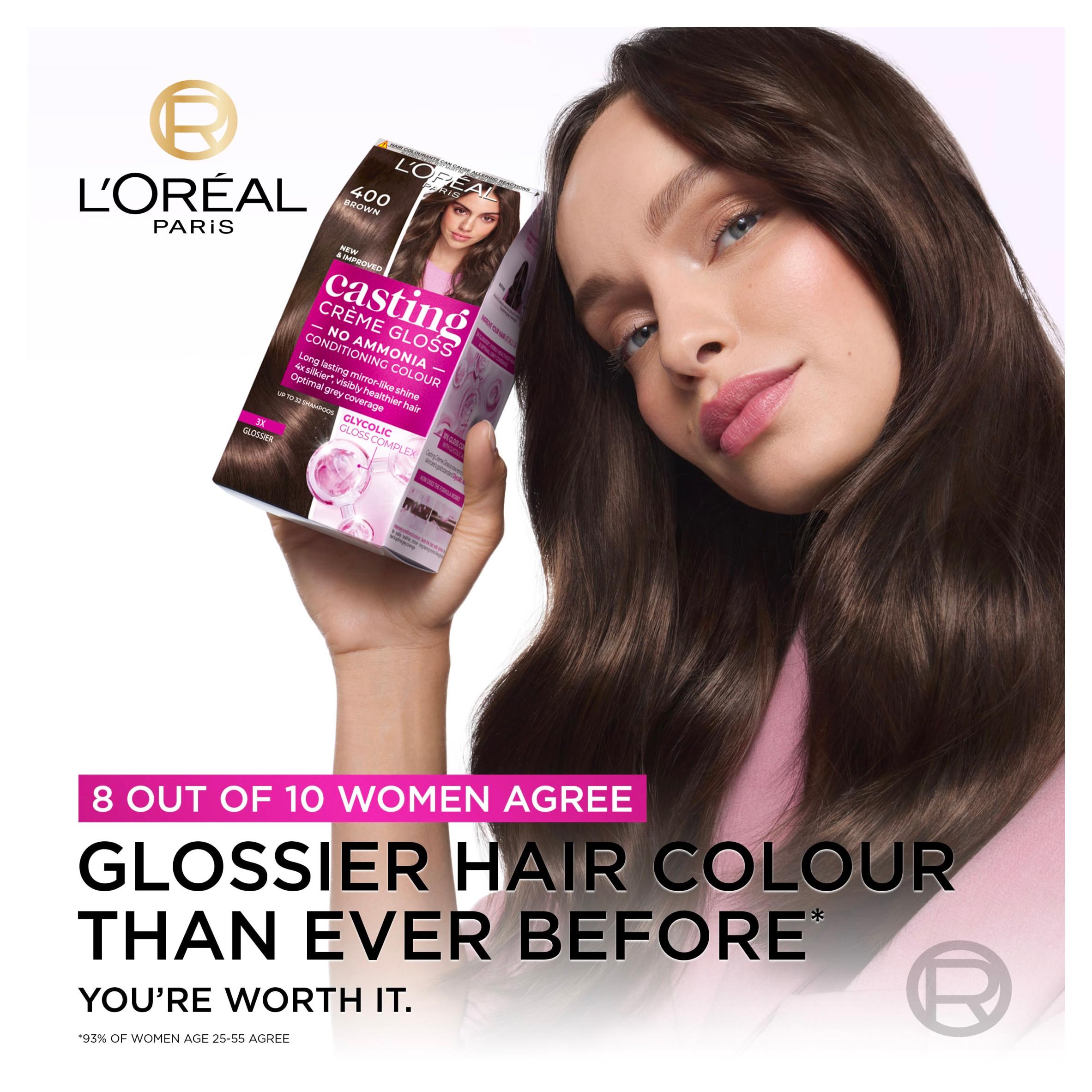 L'Oreal Paris Casting Creme Gloss Dark Brown hair dye - British product