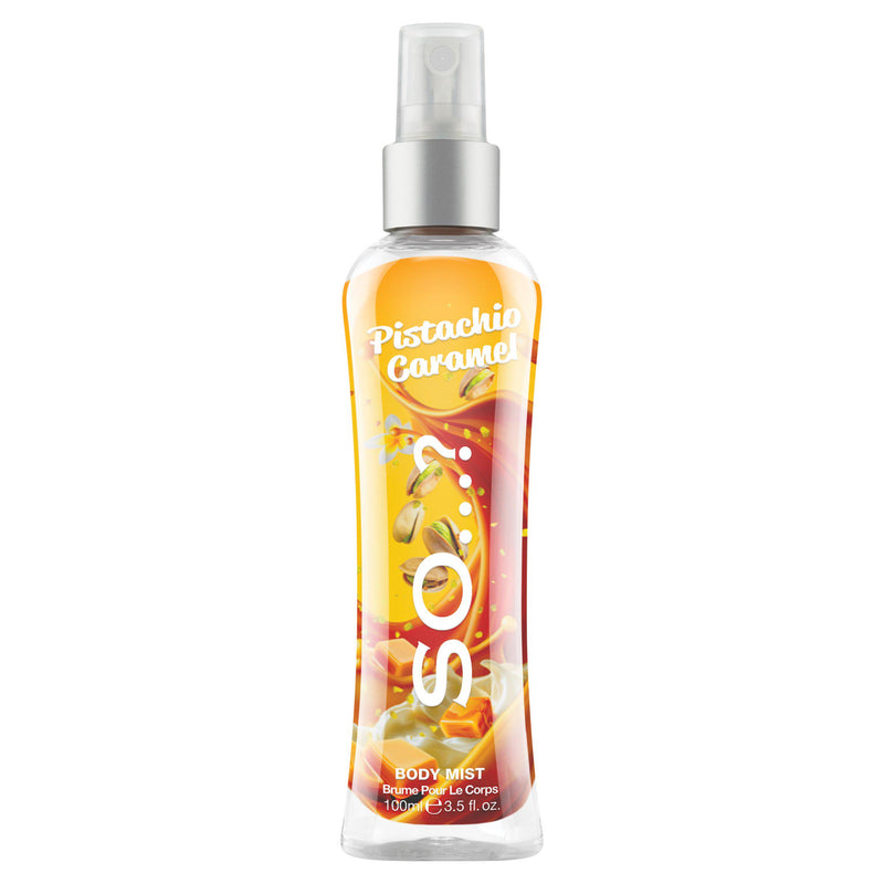 So...? Pistachio Caramel body mist 100ml, imported from the UK
