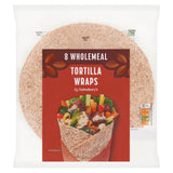 Sainsbury's wholemeal tortilla wraps x8 512g, imported from the UK