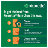 Nicorette gum pieces original flavour 2mg 105 pieces - British product