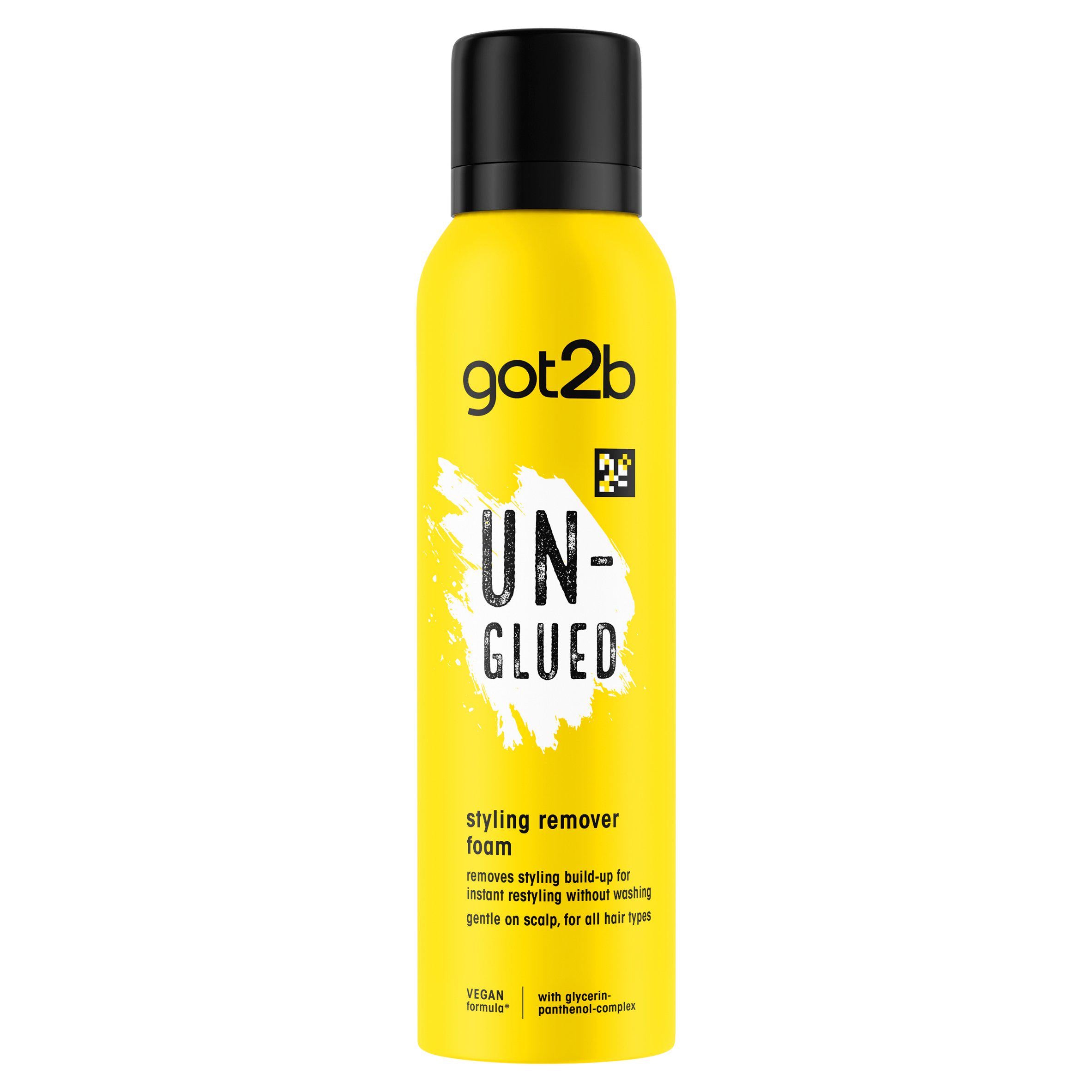 Schwarzkopf Got2b Unglued styling remover foam 150ml, imported from the UK