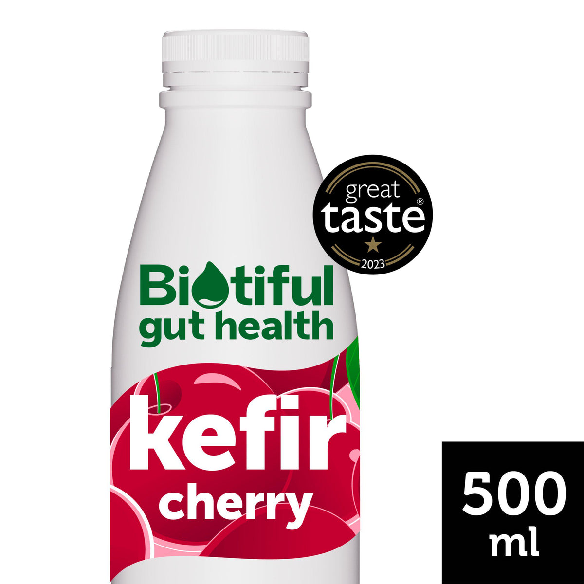 Biotiful Gut Health cherry kefir drink 500ml, UK version