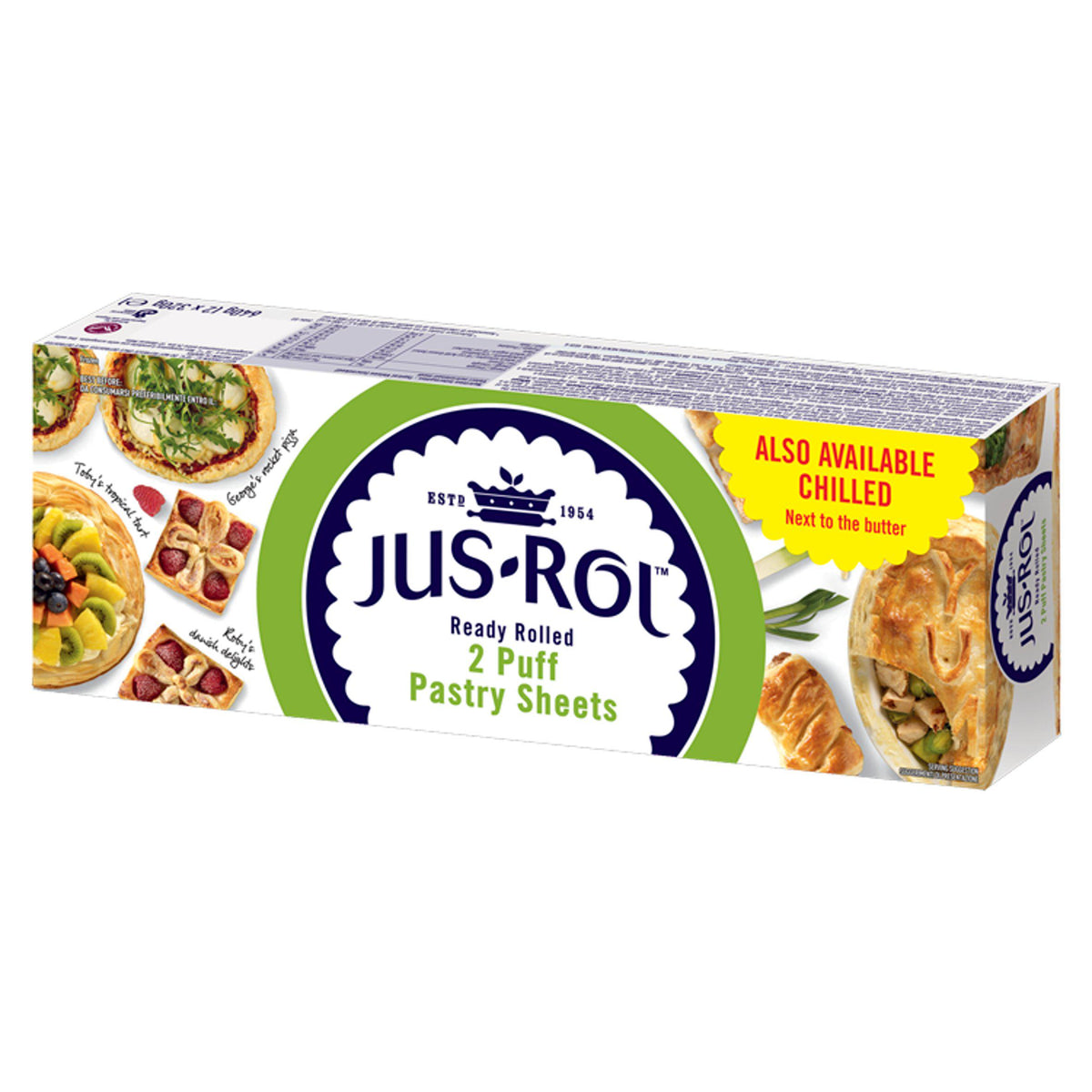 Jus-Rol Ready Rolled Puff Pastry Sheets 640g, UK version