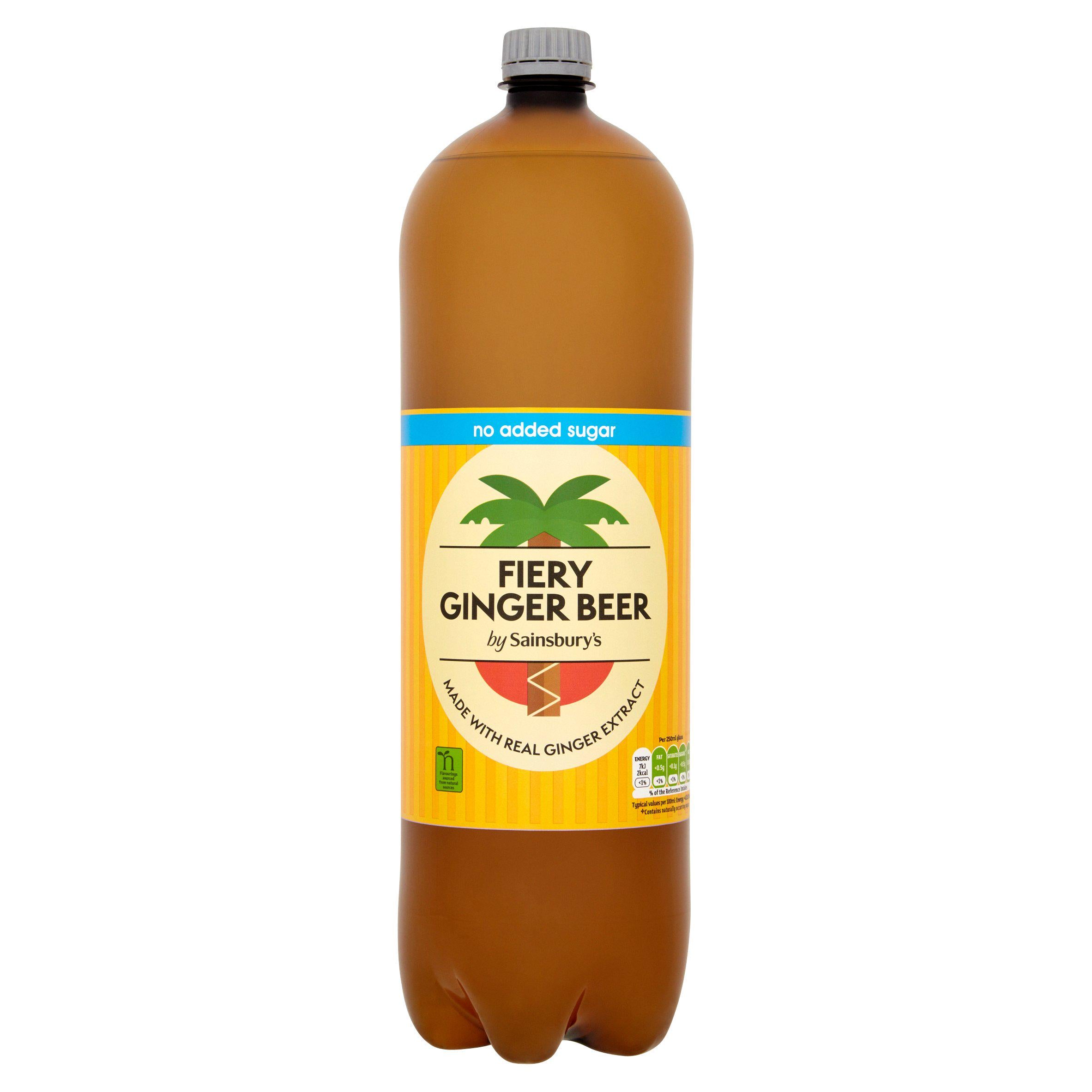 Sainsbury's Diet Ginger Beer 2L bottle (British brand)