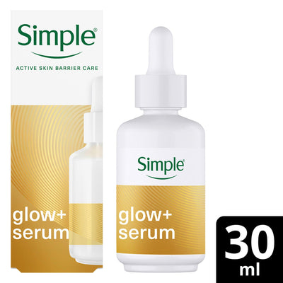 Sainsburys Simple Glow+ 10% Vitamins C + E + F Facial Serum 30ml- Buy online at McGrocer