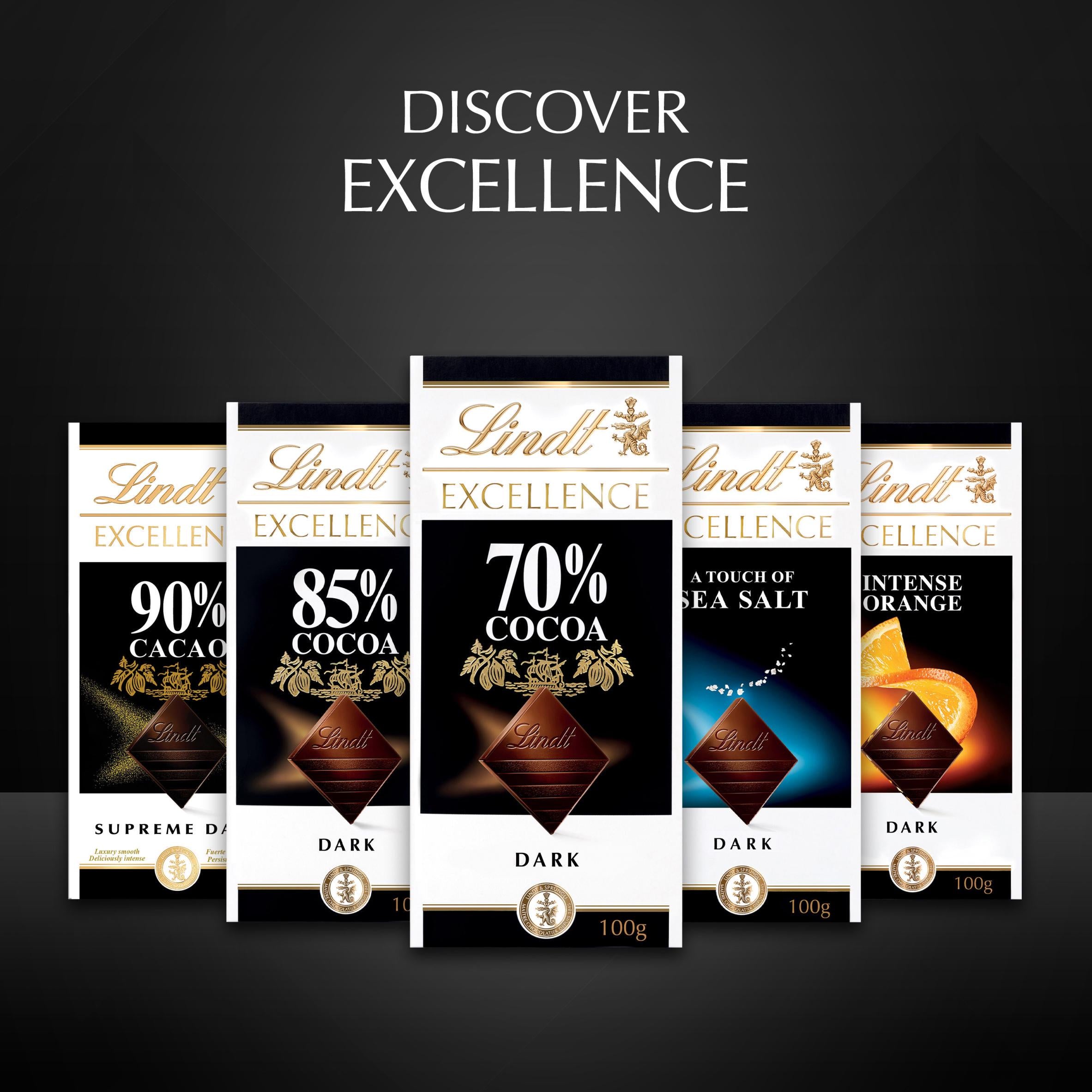 Lindt Dark Orange Almonds chocolate bar 100g, imported from the UK