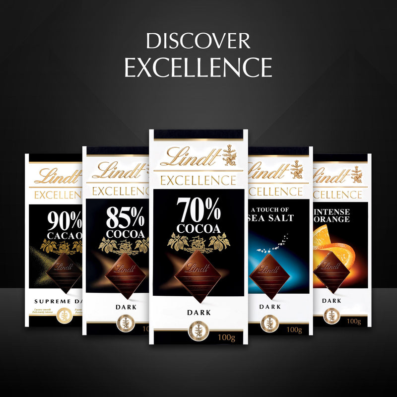 Lindt Dark Orange Almonds chocolate bar 100g, imported from the UK