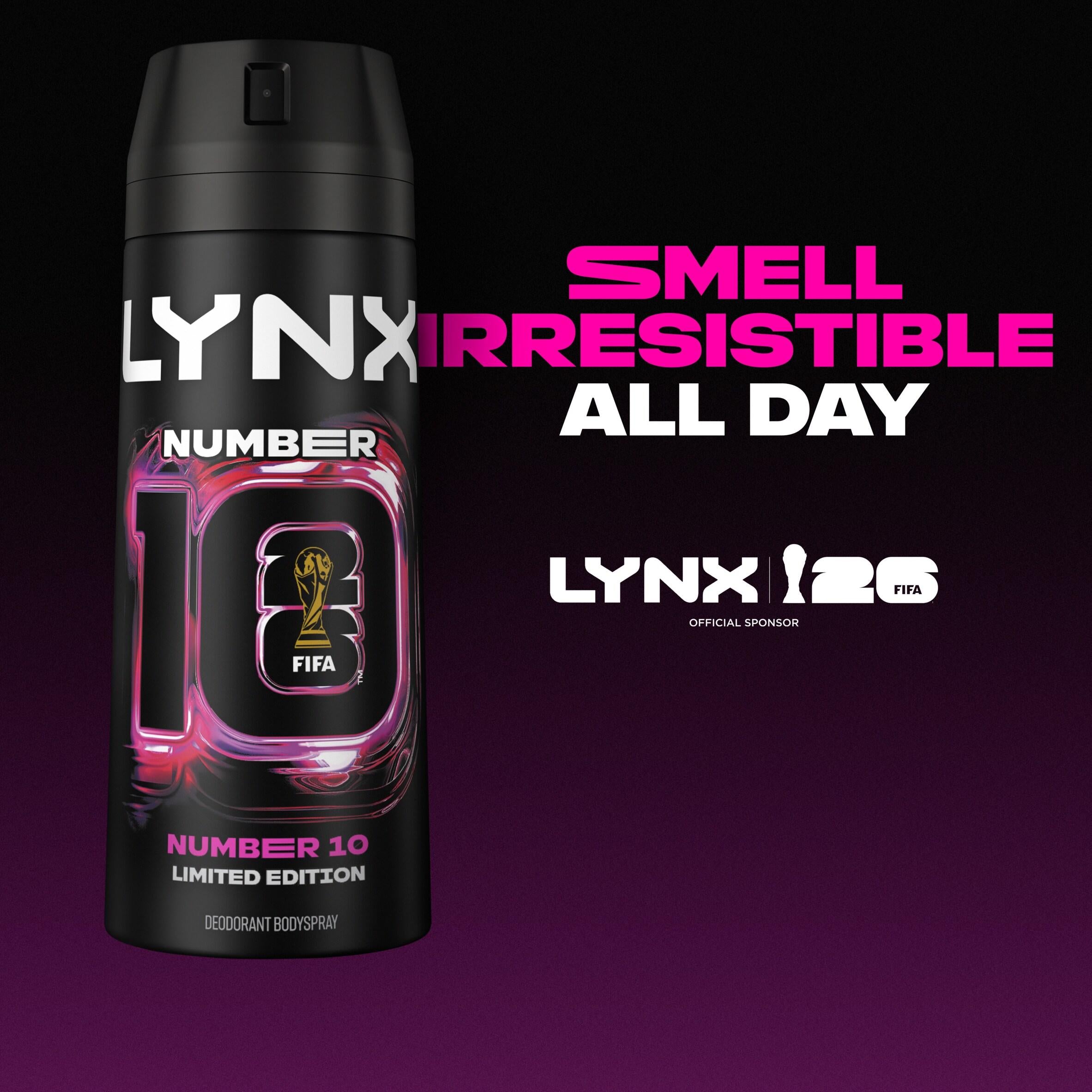 Lynx body spray Number 10 limited edition FIFA 150ml - British product