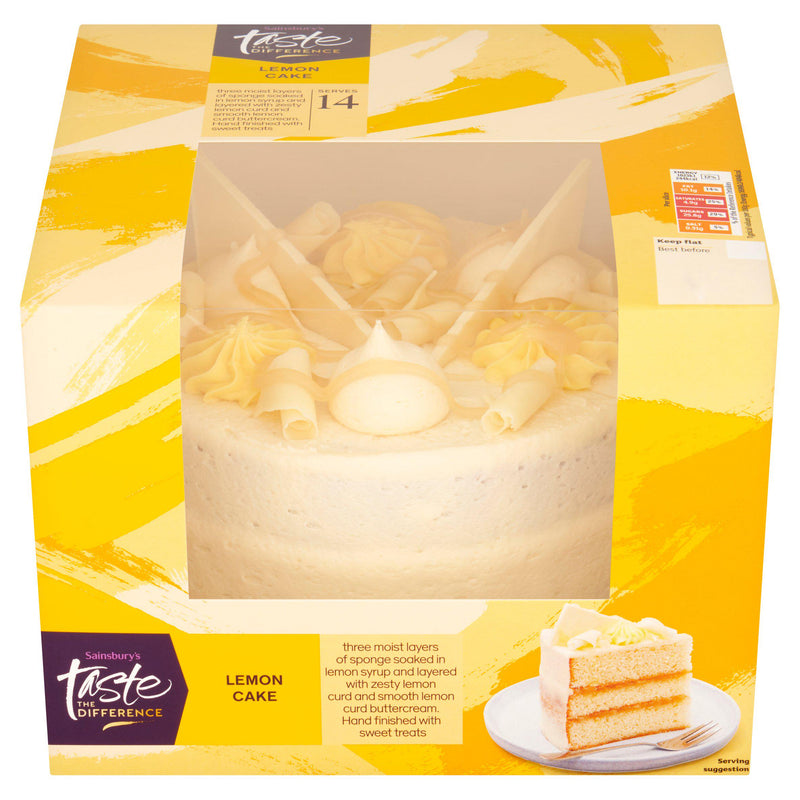 Sainsbury's Taste the Difference lemon cake 905g, UK version