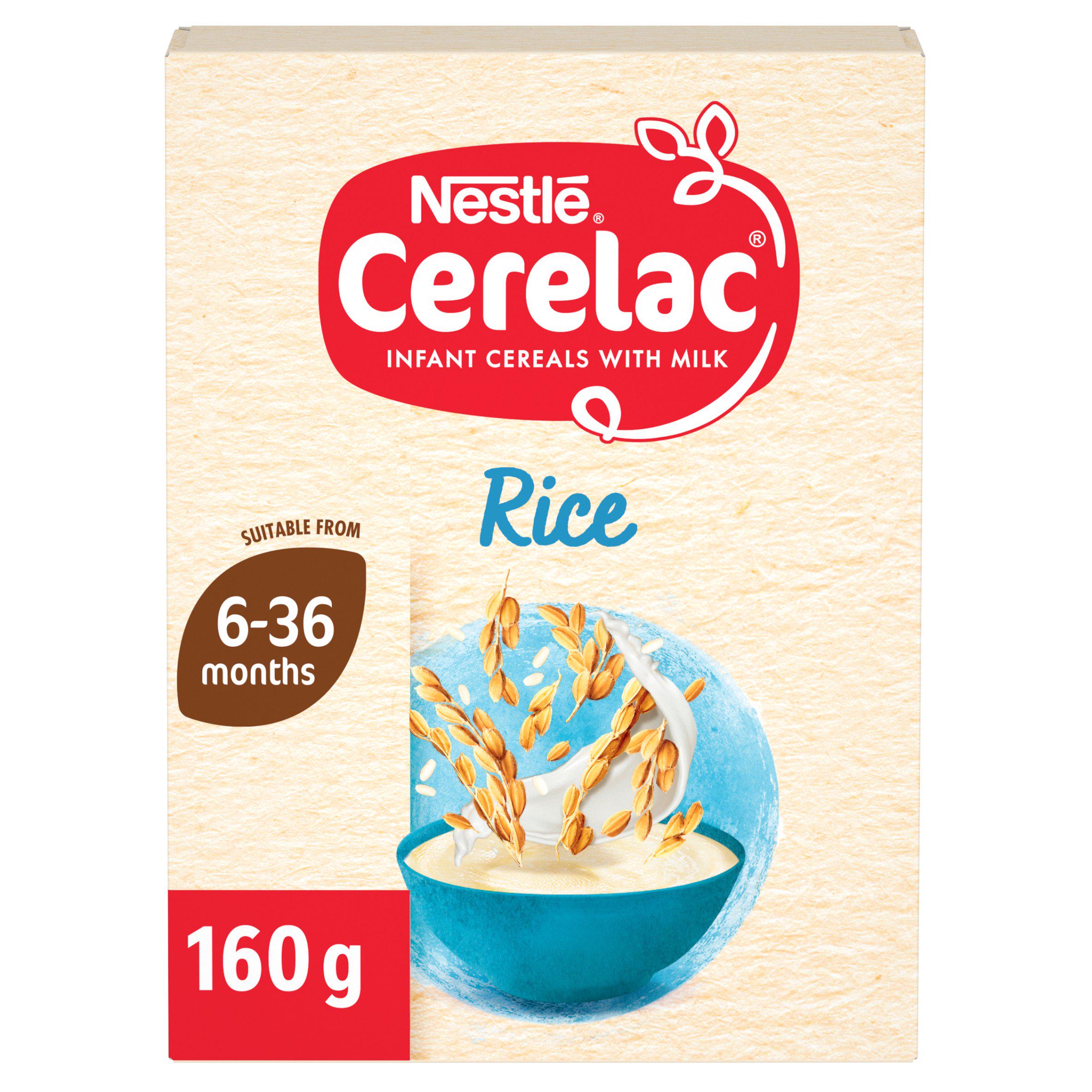 Cerelac baby rice cereal with milk 160g, UK version