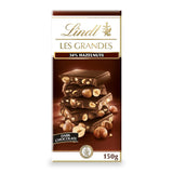 Lindt Les Grandes dark chocolate hazelnut bar 150g (British brand)