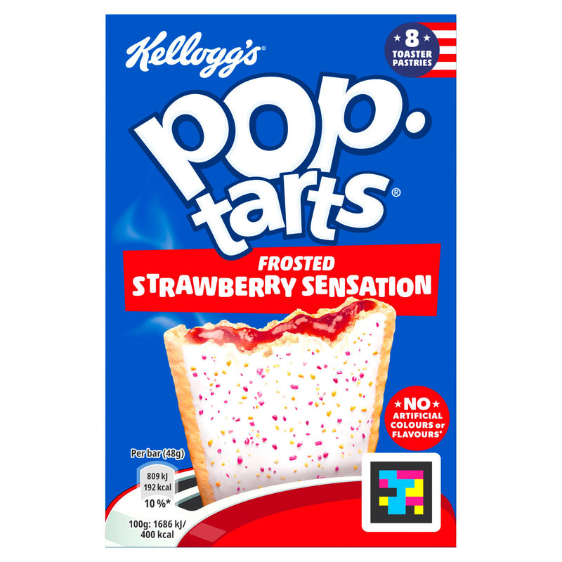 Kellogg's Pop Tarts Strawberry Sensation 8x48g, UK version