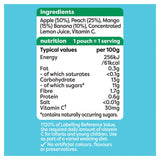 Heinz fruit puree apple peach mango banana 100g, UK version
