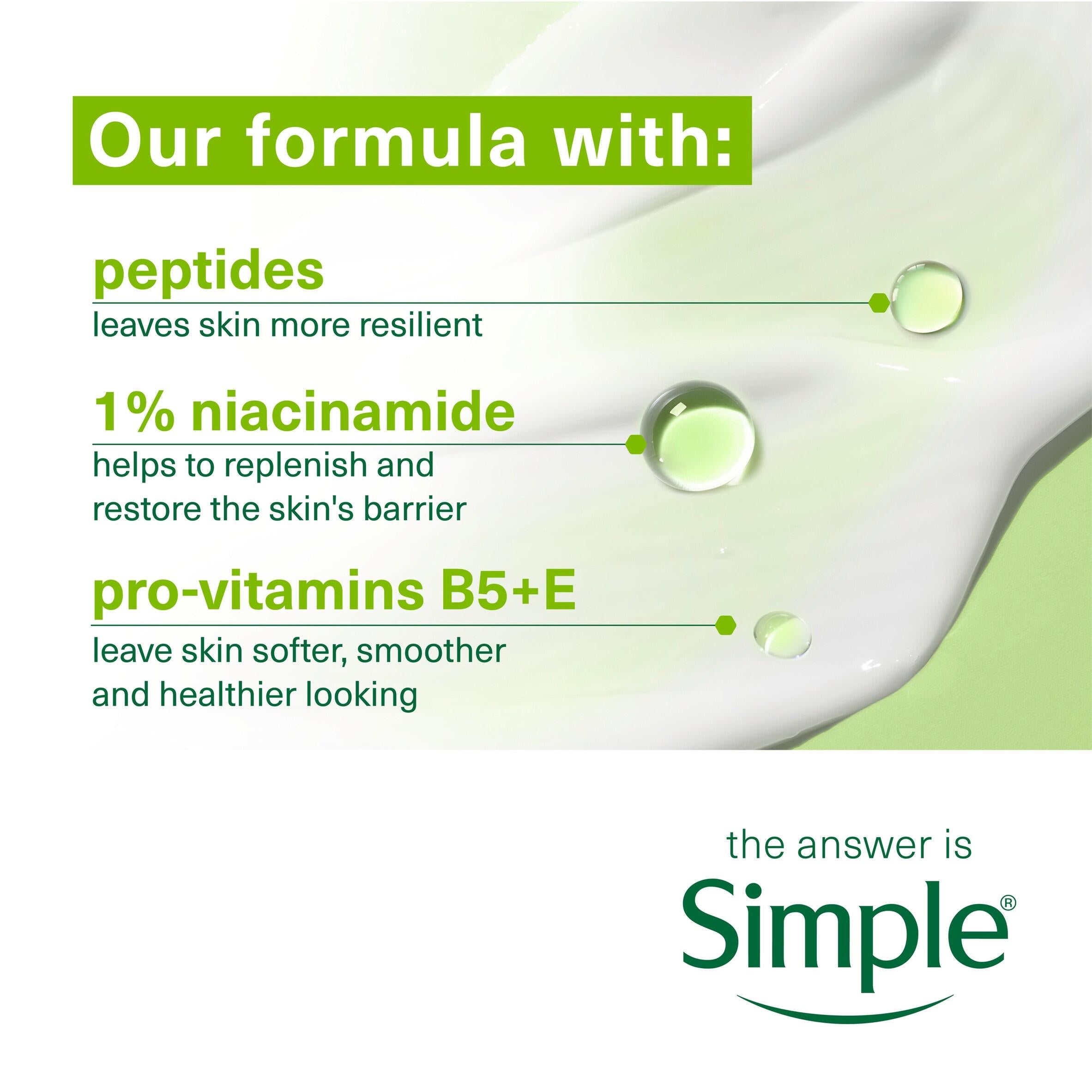 Simple hydrating light moisturiser 50ml travel size - British product