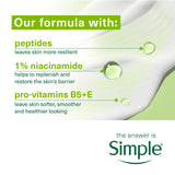 Simple hydrating light moisturiser 50ml travel size - British product