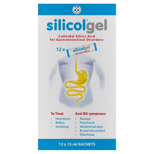 Silicolgel Colloidal Silicic Acid for Gastrointestinal Disorders Sachets 12x15ml GOODS Sainsburys   