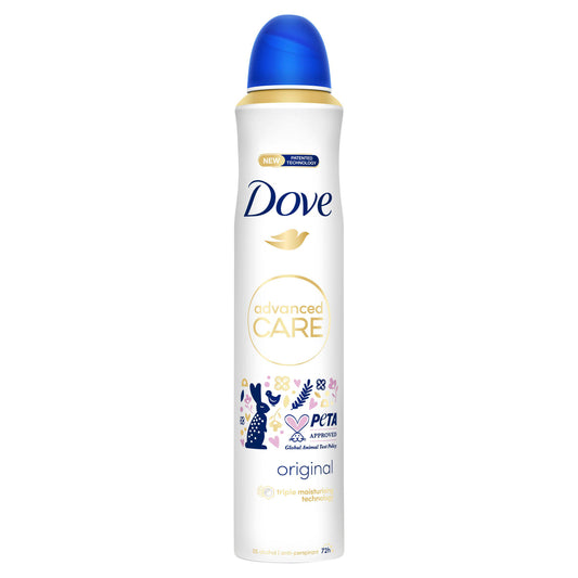 Dove Advanced Care Original Anti Perspirant Deodorant Spray 200ml GOODS Sainsburys   