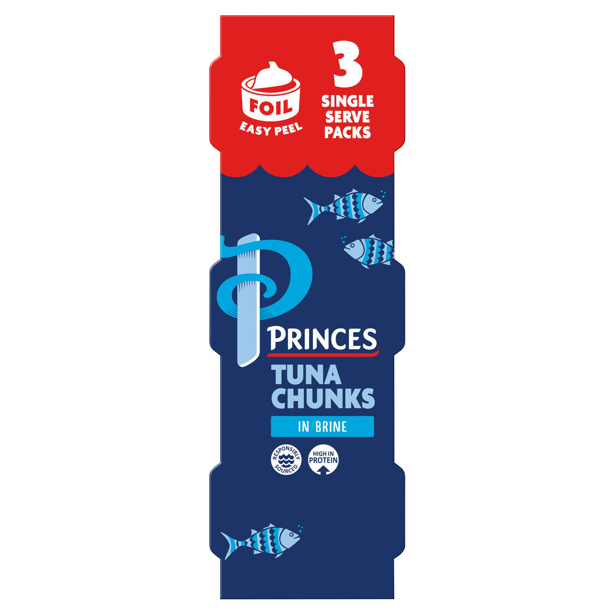 Princes tuna chunks in brine 3x80g - British product