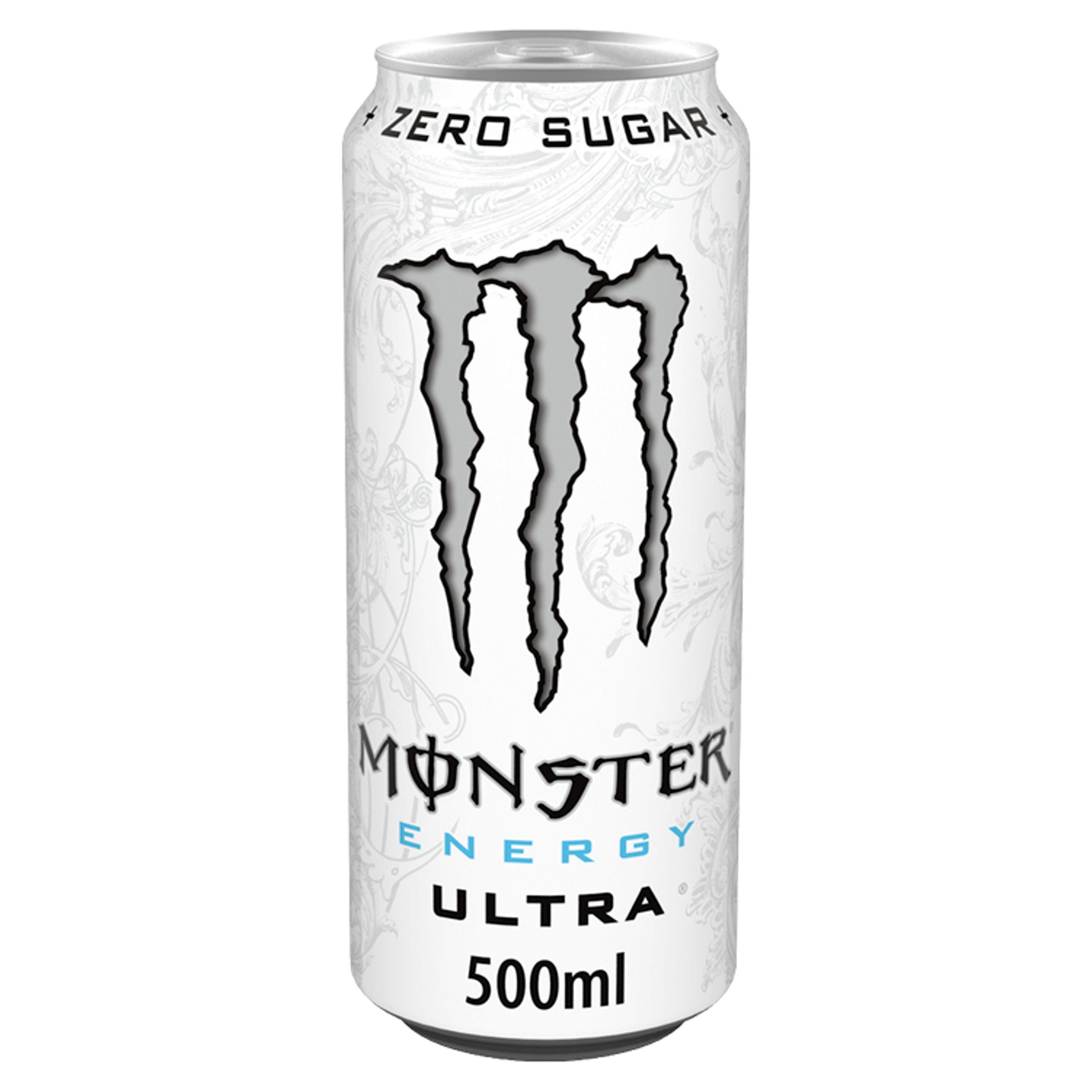 Monster Energy Ultra zero sugar drink 500ml, UK version
