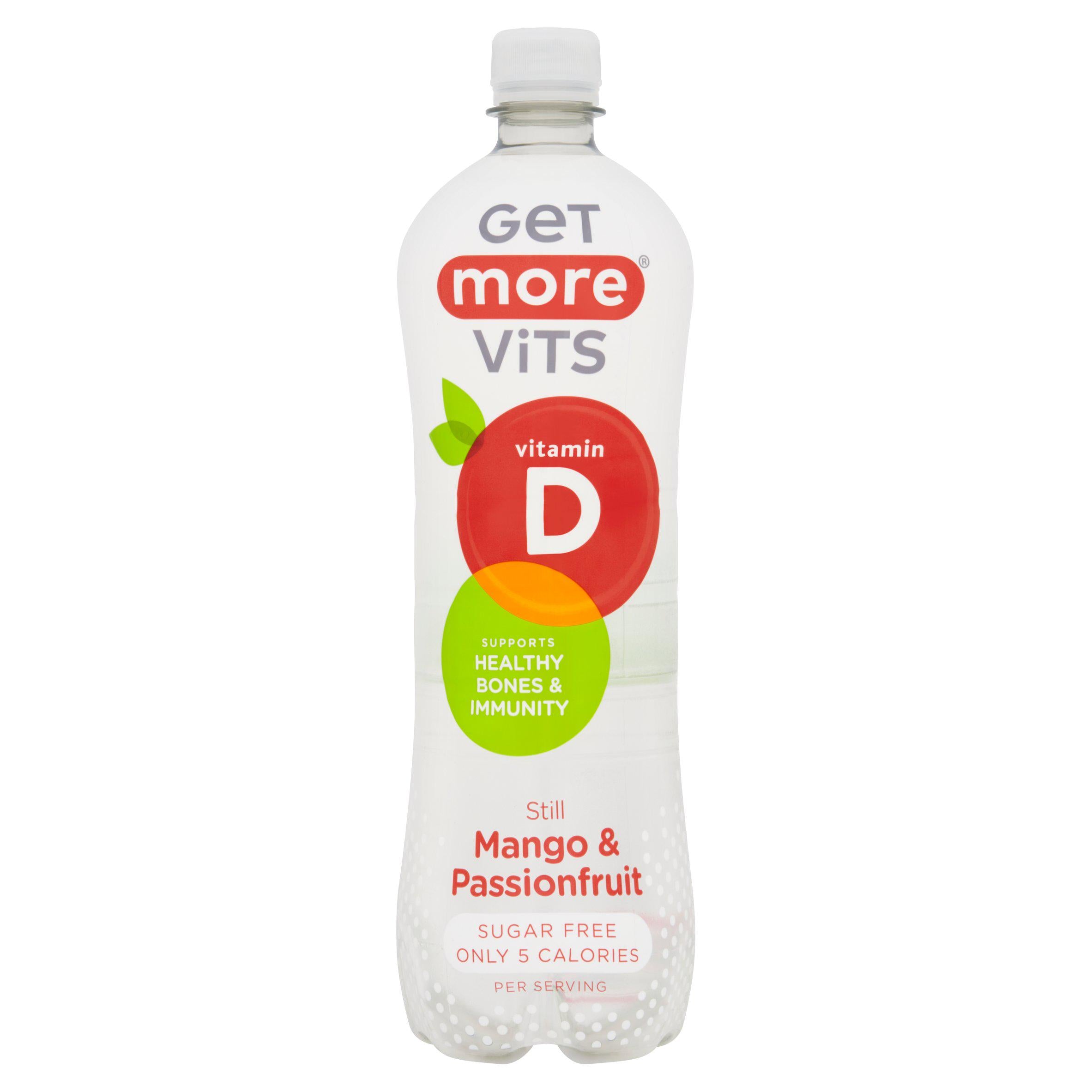 Get More Vits mango passionfruit vitamin drink 1L - British product